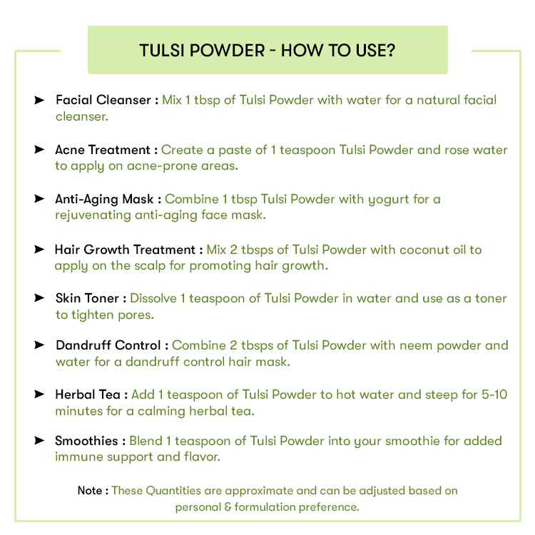 How to use Tulsi Powder