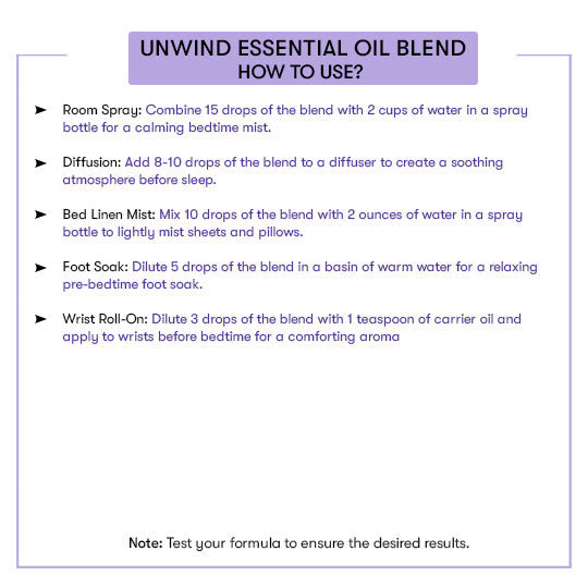 Unwind Essential Oil Blend Uses