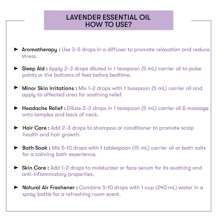 How to Use Lavender Essential Oil