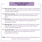 How to use Matte Violet Soap Color