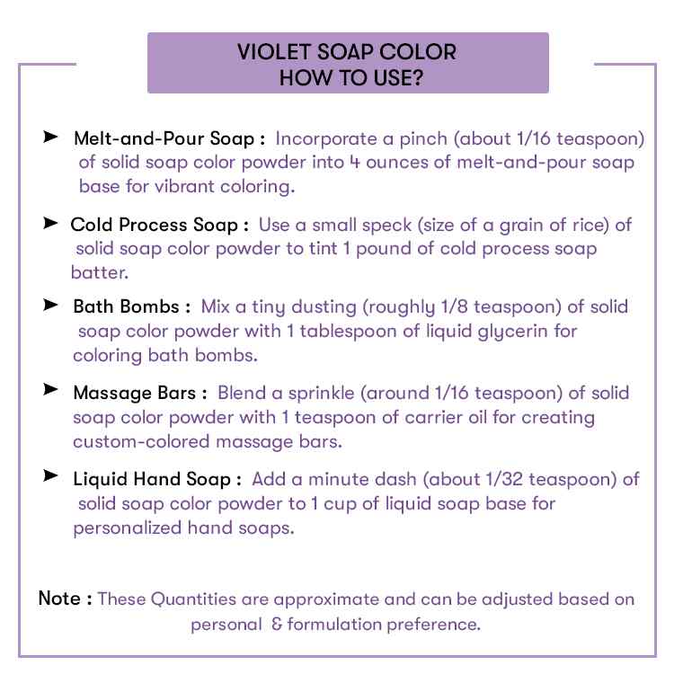 How to use Matte Violet Soap Color