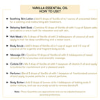 Vanilla Essential Oil  - How to Use