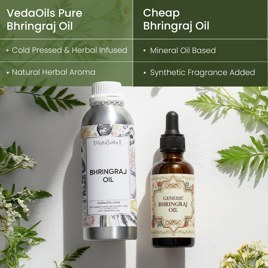 Vedaoil vs cheap Bhringraj Oil