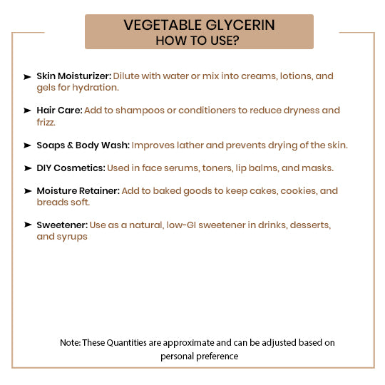 How to Use Vegetable Glycerin