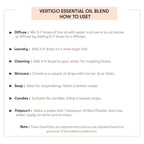 How to use Vertigo Essential Oil Blend