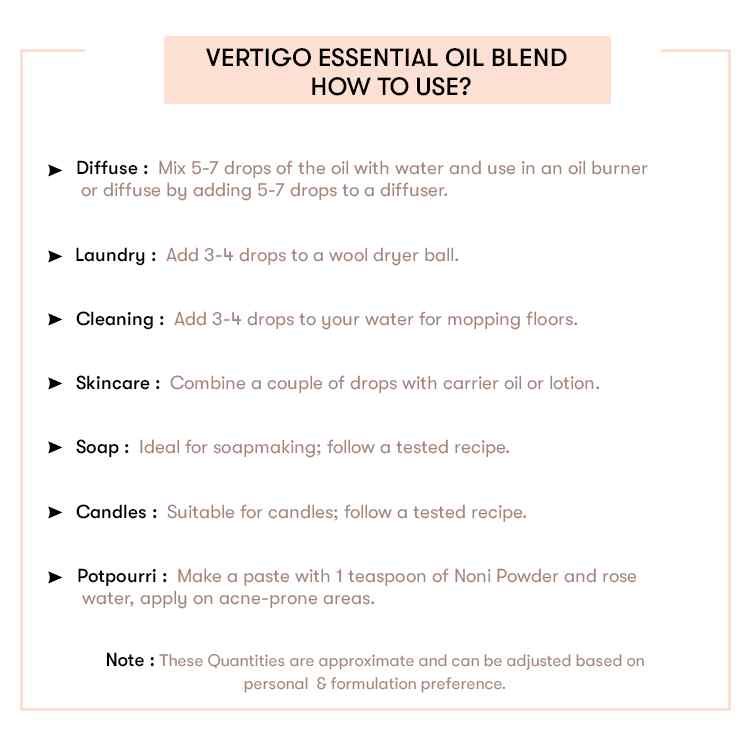 How to use Vertigo Essential Oil Blend