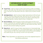 How to use Vetiver (Khus) Liquid Extract 