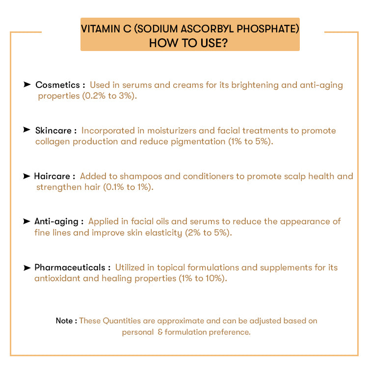 HOw to Use Vitamin C (Sodium Ascorbyl Phosphate) Powder