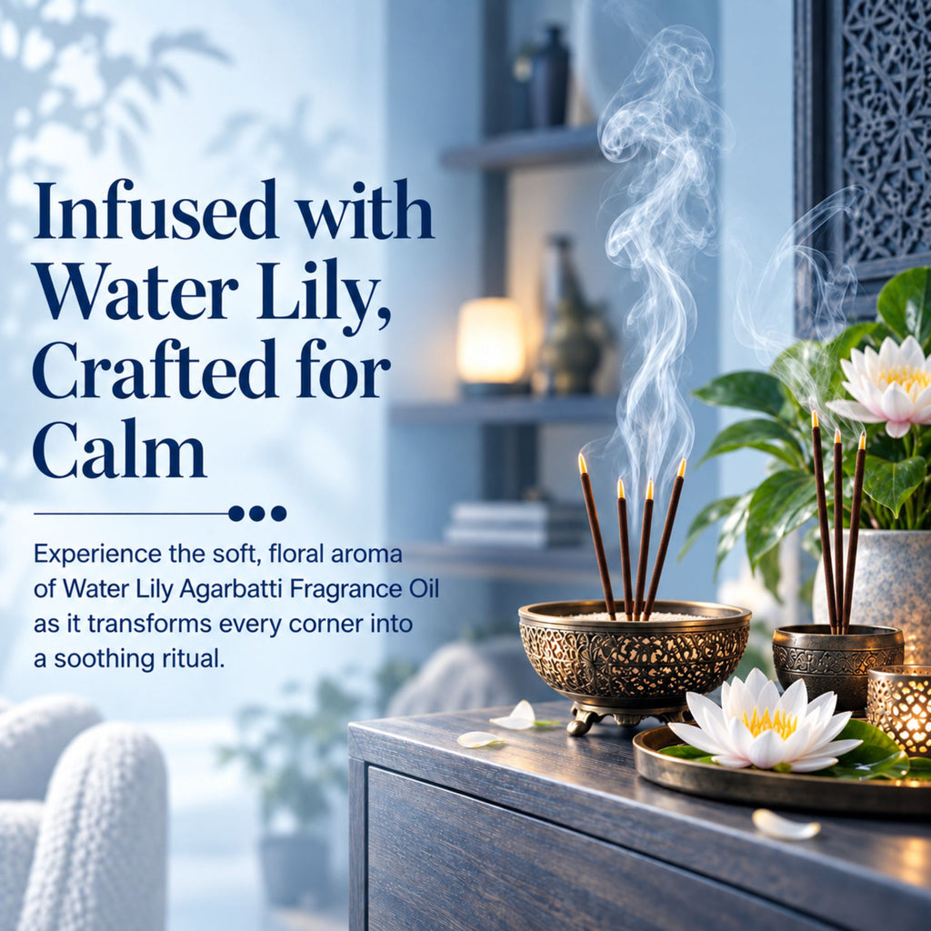 Water Lily Agarbatti Fragrance Oil for incense sticks