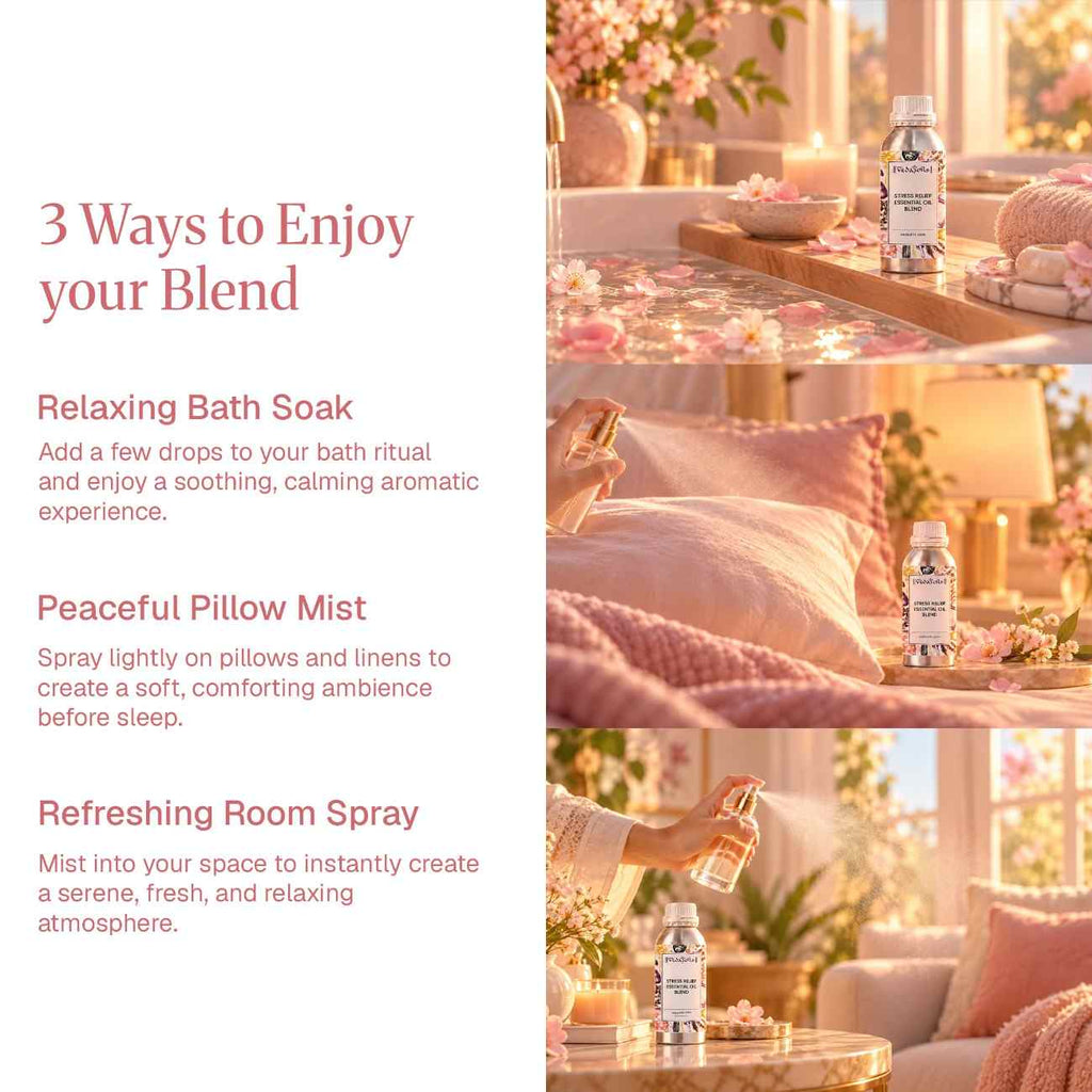 Ways to use Stress Relief Essential Oil Blend 