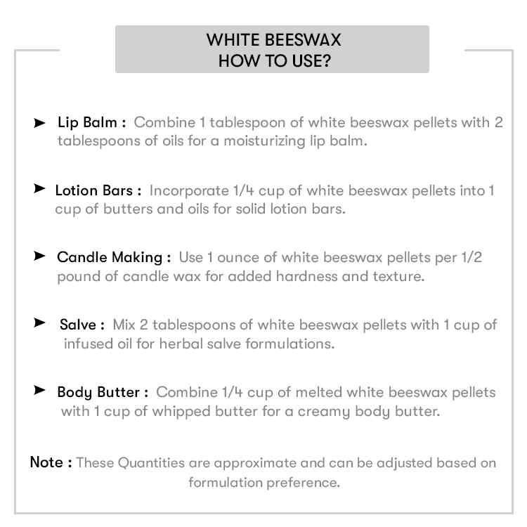 How to use White Beeswax