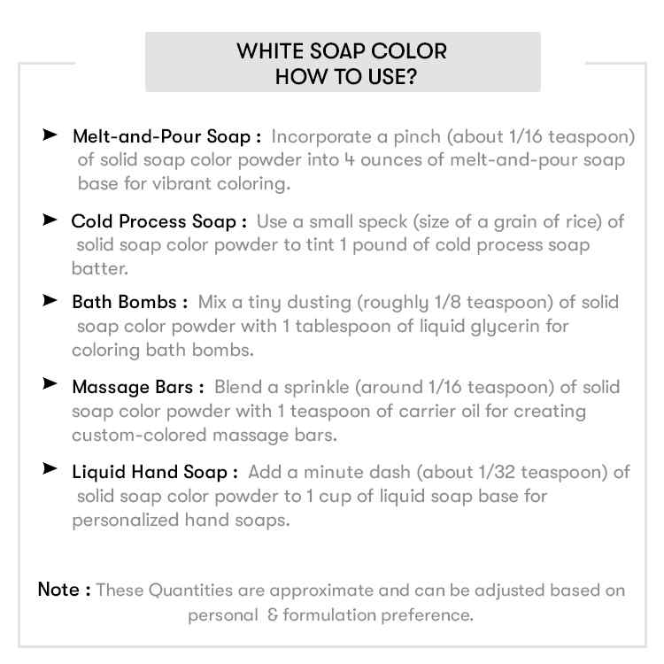 Matte White Soap Color