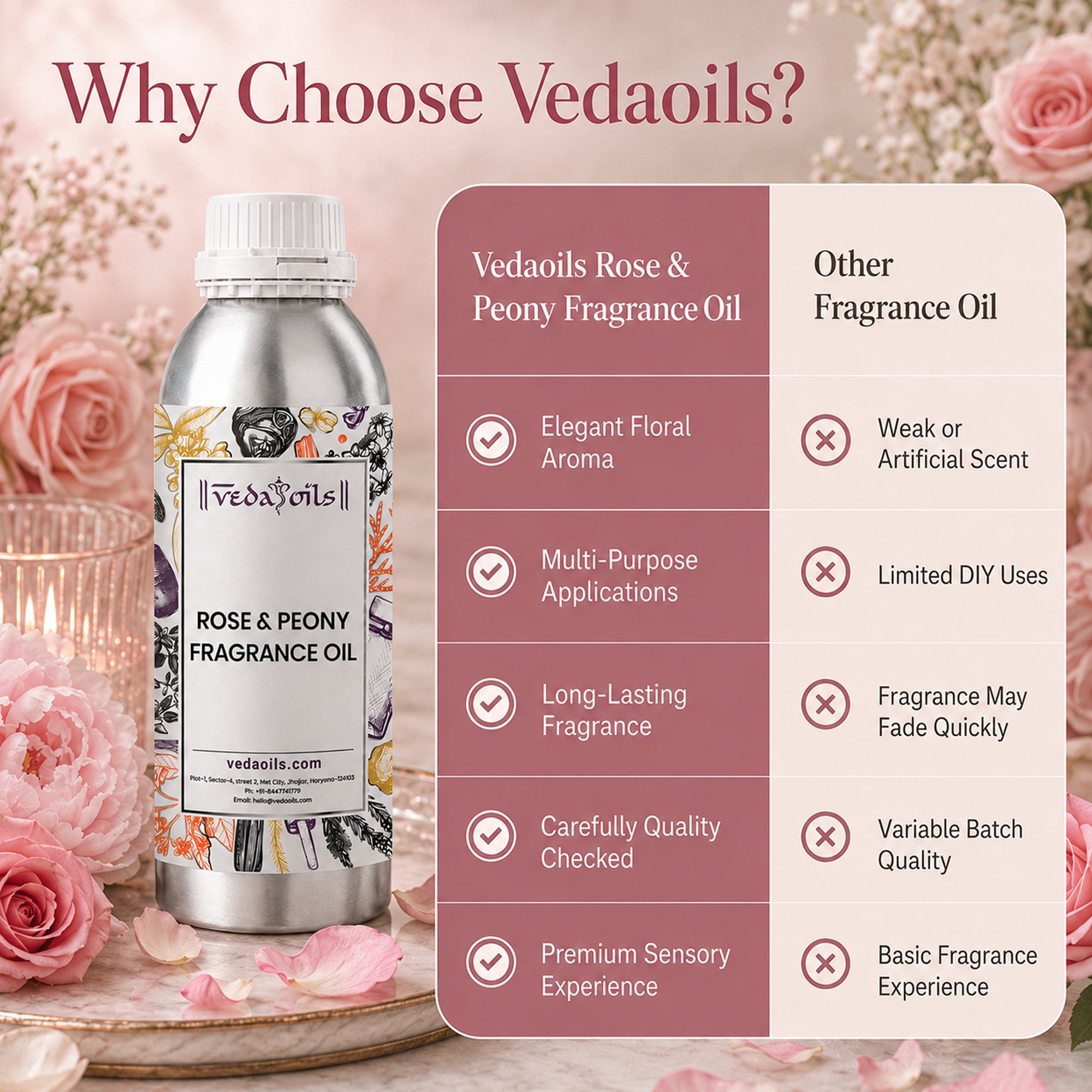 Why Choose Rose & Peony Fragrance Oil 