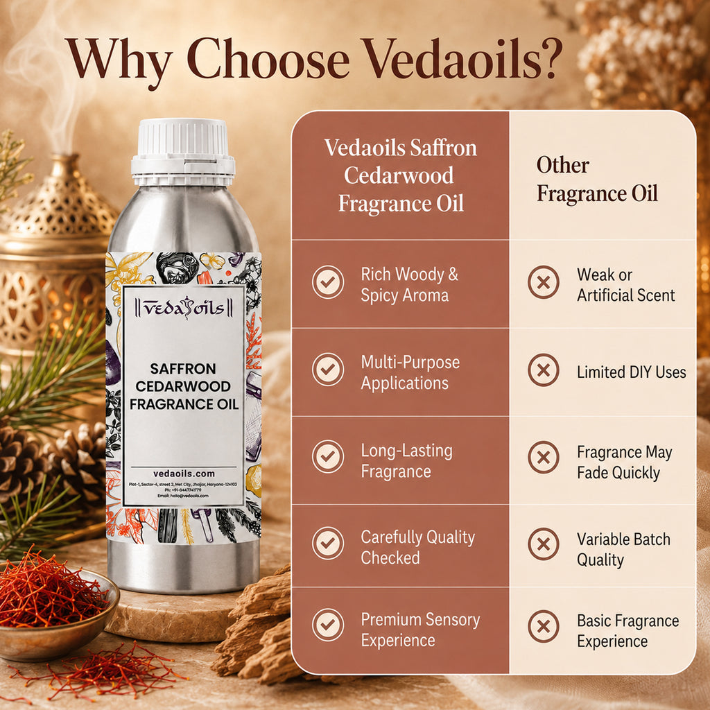 Why Choose Saffron Cedarwood Fragrance Oil