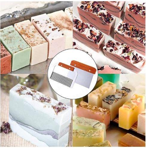 Wooden Crinkle Steel Soap Cutter Design
