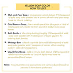 How to use Yellow Soap Color