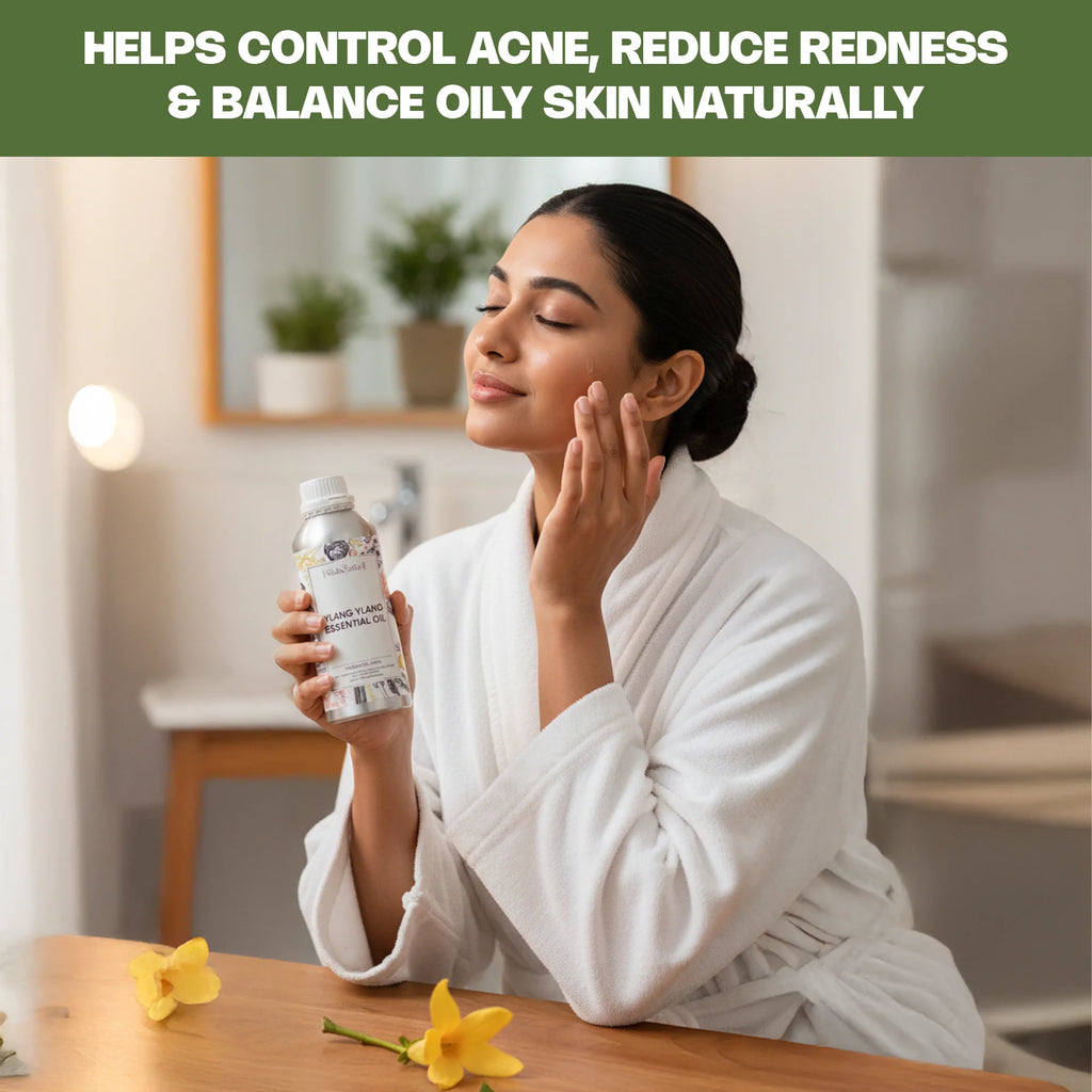 Ylang Ylang Essential Oil helps to improve skin 