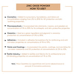 How to Use Zinc Oxide Powder