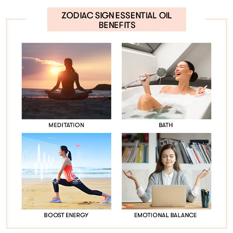 Zodiac Essential Oil Blend set pack benefits