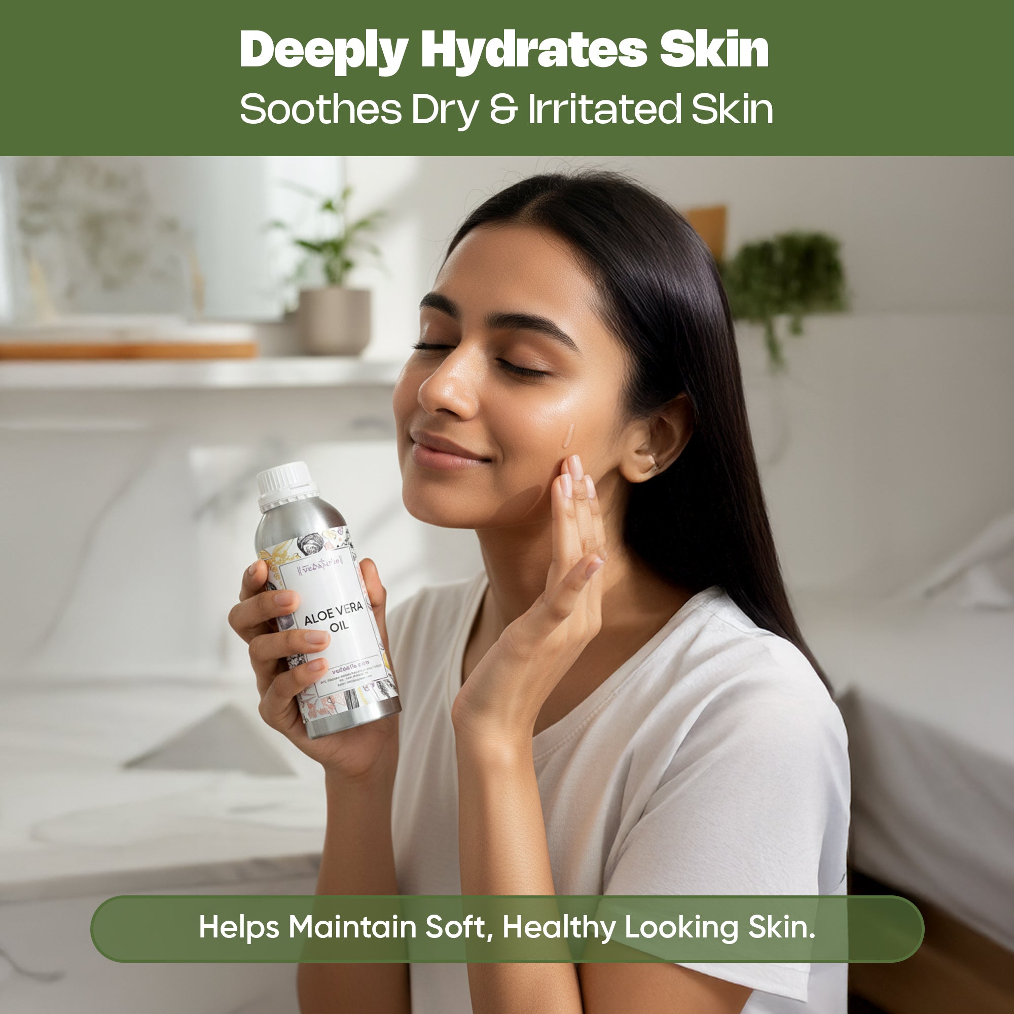 deeply hydrates skin Alo vera oil