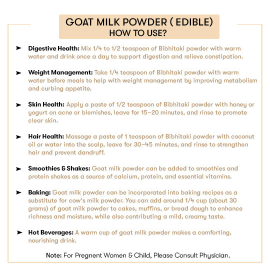 how to use Goat Milk Powder