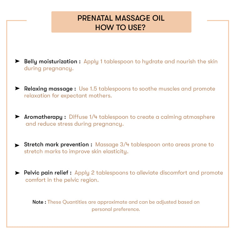 how to use Prenatal Massage Oil