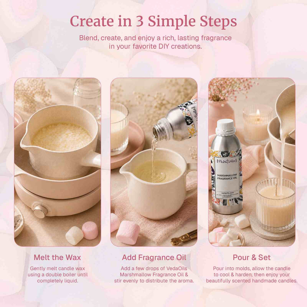 Steps to make Marshmallow Fragrance Oil