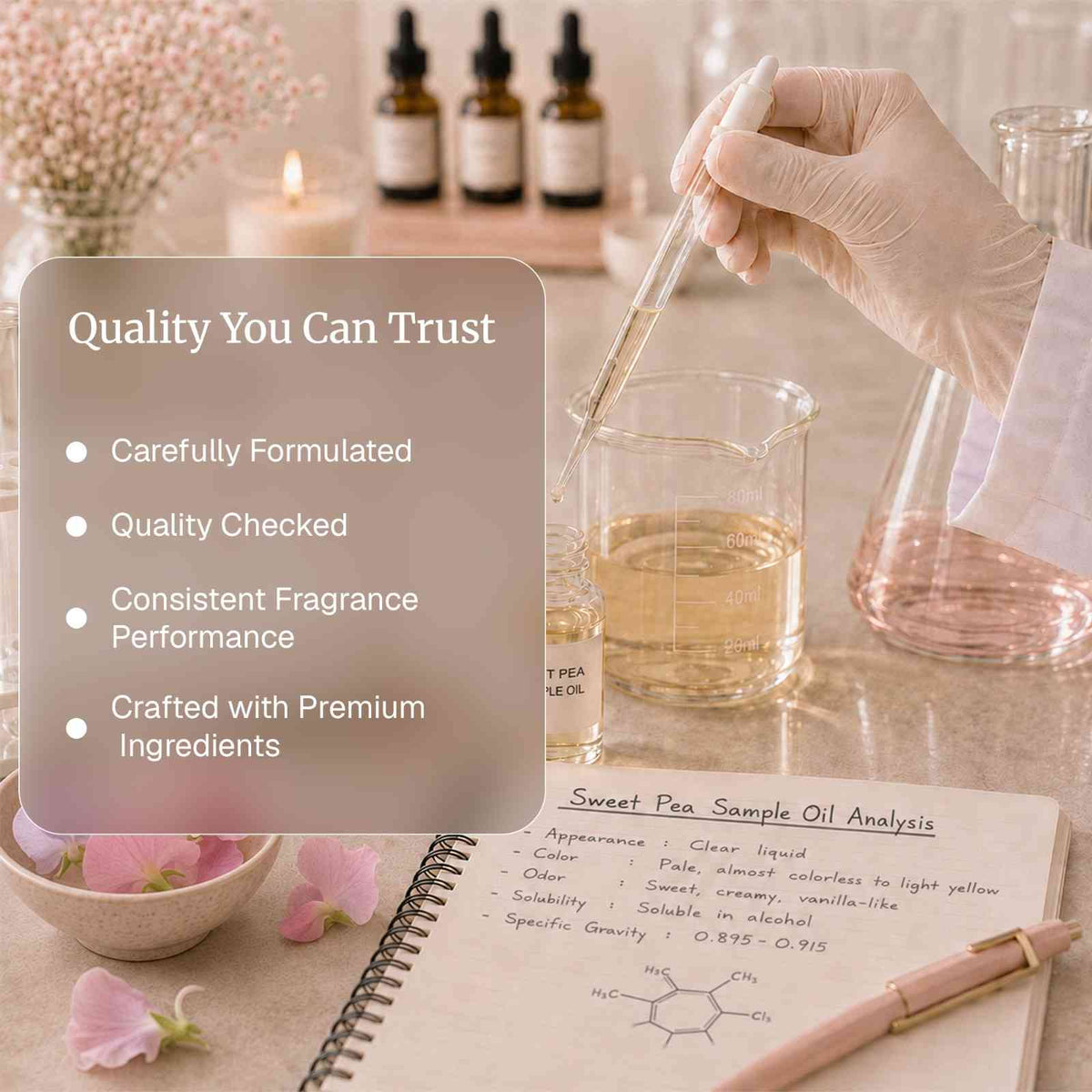 Lab Tested Sweet Pea Fragrance Oil