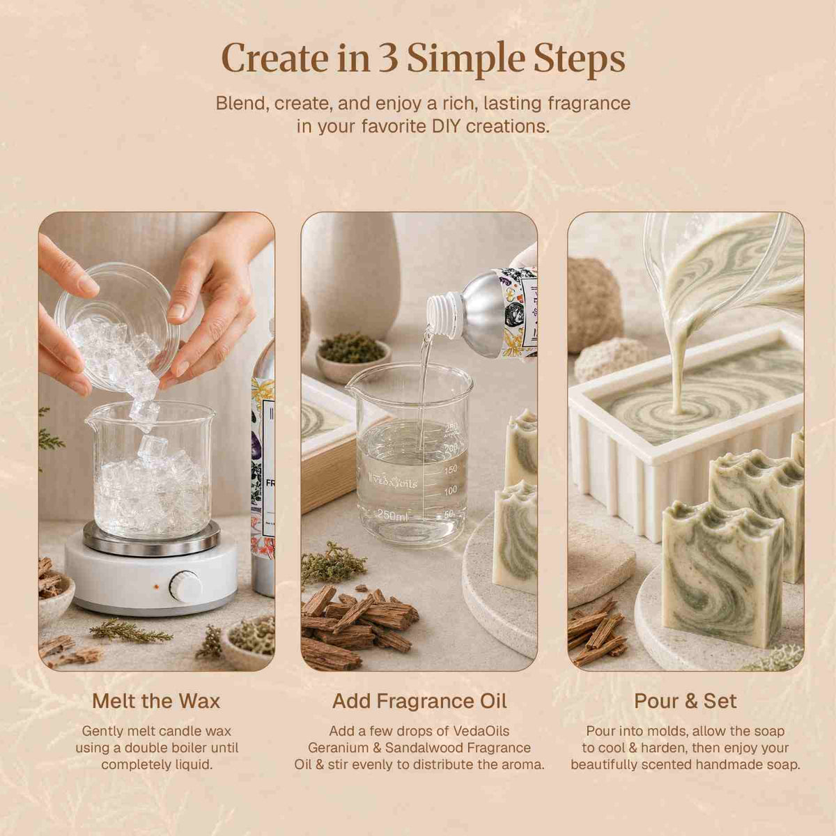 Step to make things Cedar & Oakmoss Fragrance Oil