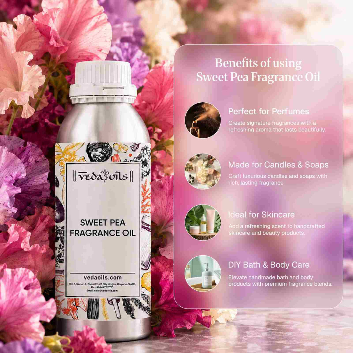 Benefits Sweet Pea Fragrance Oil
