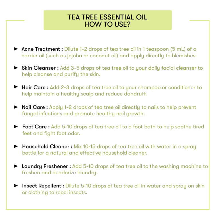 How to use Tea Tree Essential Oil