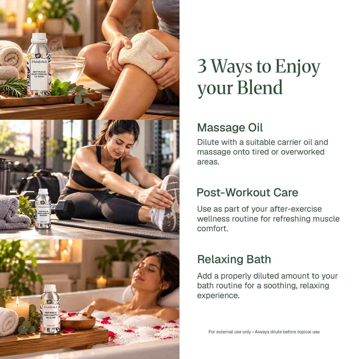 ways to use Deep Muscle Relief Blend