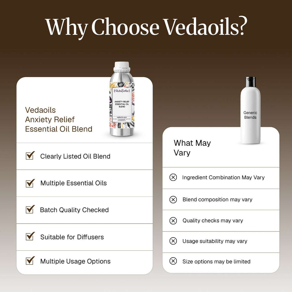 why chosse vedaoils for Anxiety Relief Essential Oil Blend
