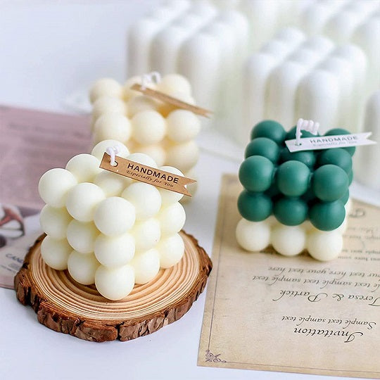 3D Bubble Candle Silicone Mould  ( 6 Cavities)