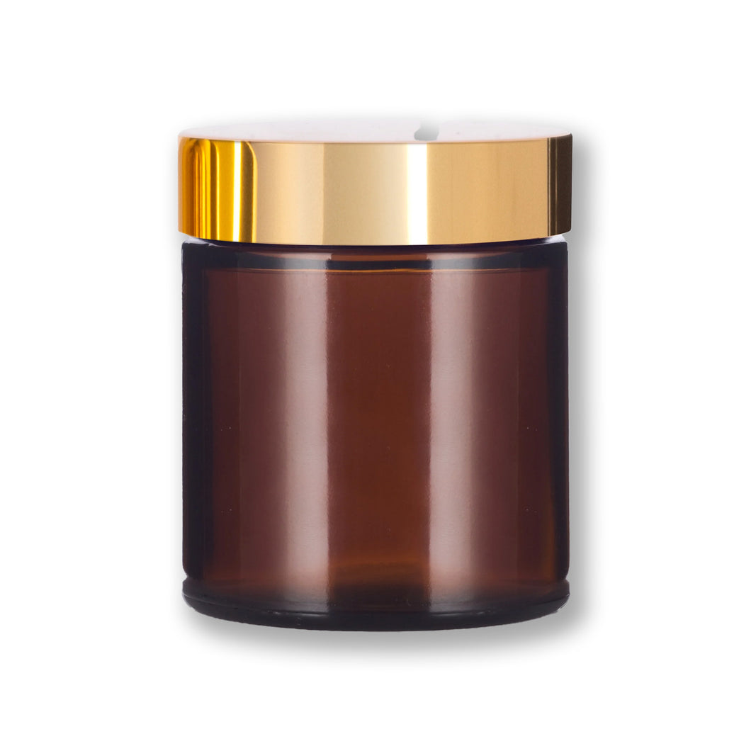 Amber Candle Jars with Golden Lid 100 Ml - Buy 1 Get 1 ( BOGO Offer)