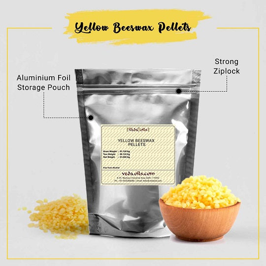 Yellow Beeswax Pellets & White Beeswax Slab Combo Pack