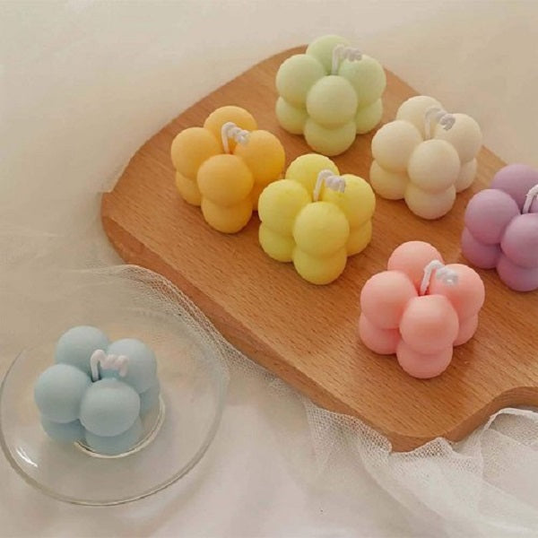 2D Bubble Candle Silicone Mould Uses