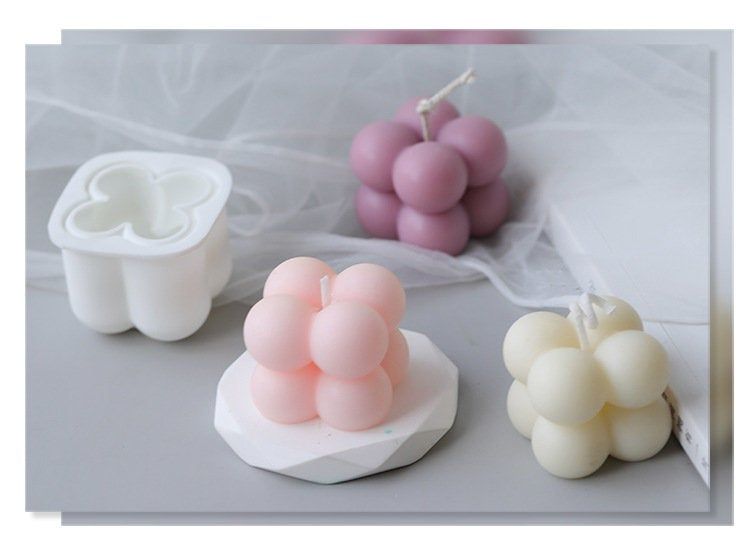 2D Bubble Candle Silicone Mould 15 Cavities Online