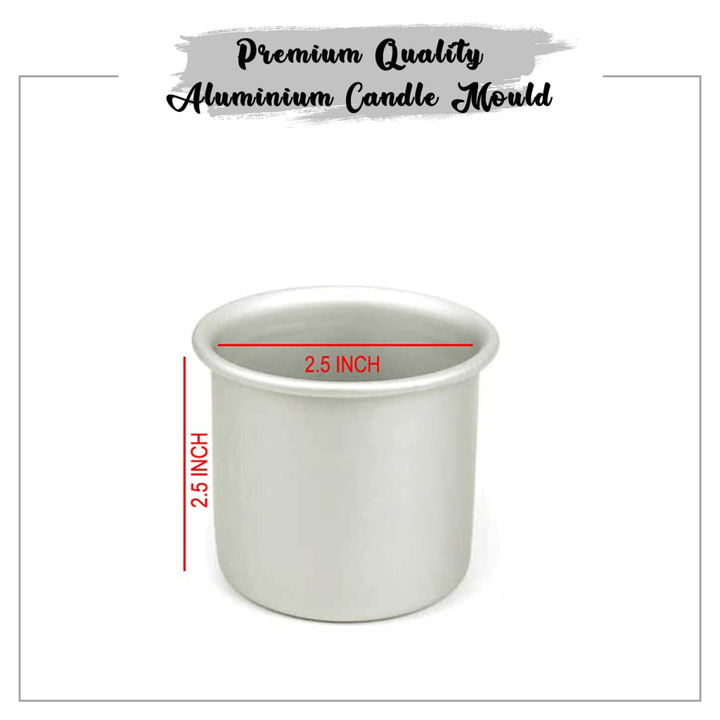 Aluminium Pillar Candle Mould (2.5" x 2.5") Size