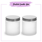 Frosted Candle Jars 100 Ml  Online