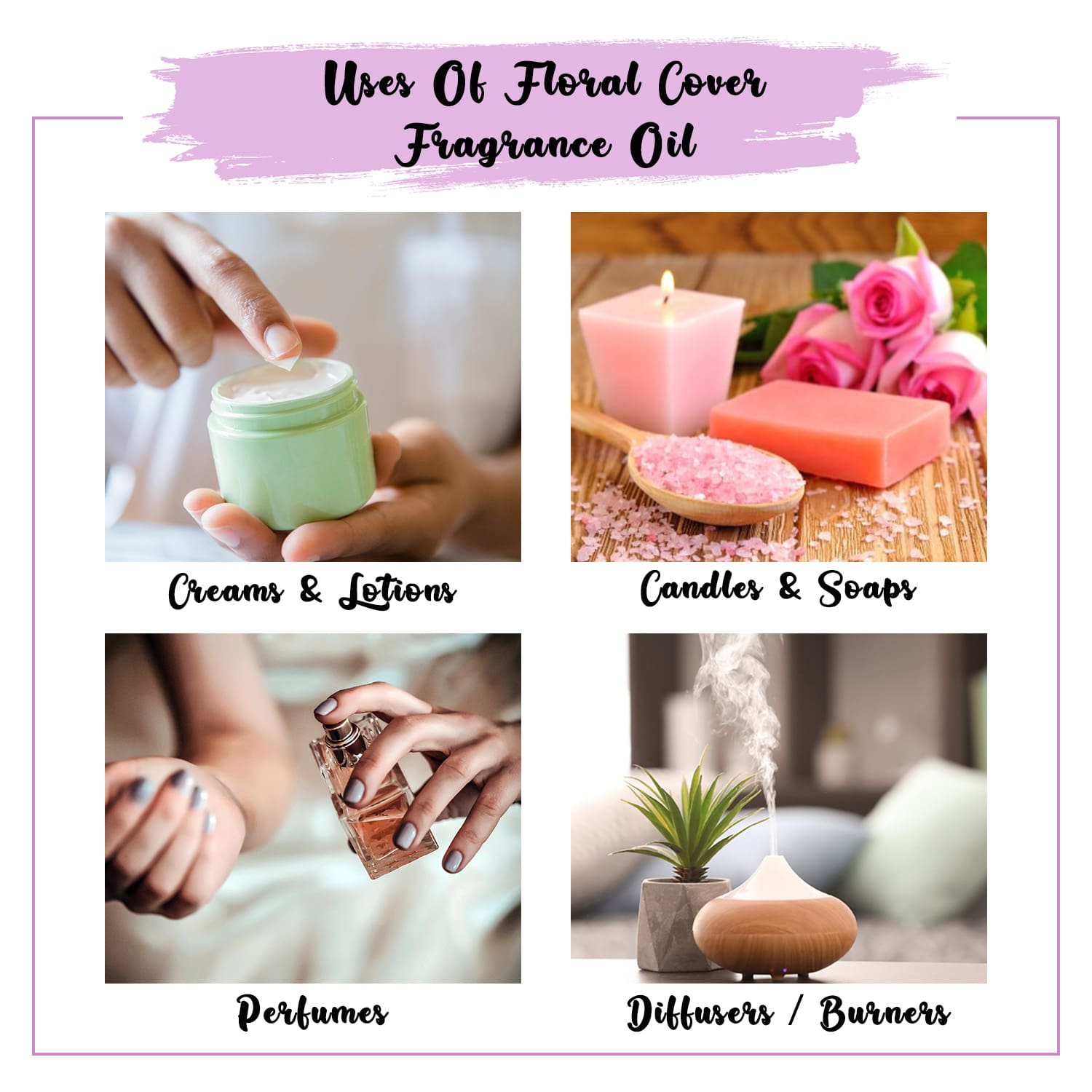 Floral Cover Fragrance Oil Uses