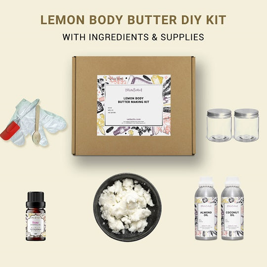 Lemon Body Butter Making Kit Ingredients List