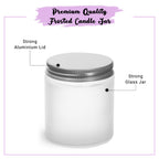 Frosted Candle Jars 100 Ml  Premium Quality