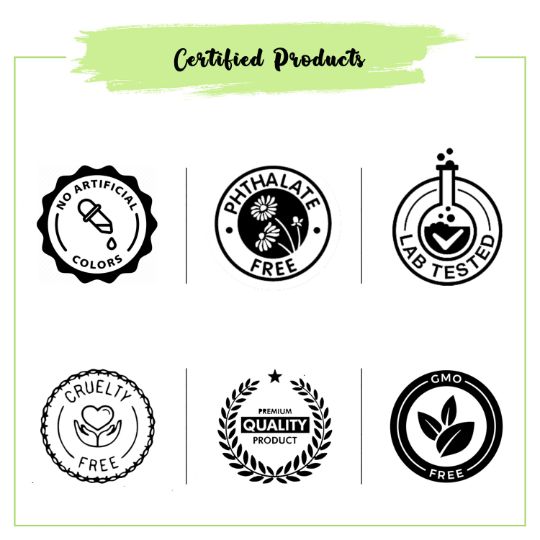 Coconut oil & Aloe vera fragrance oil certificates