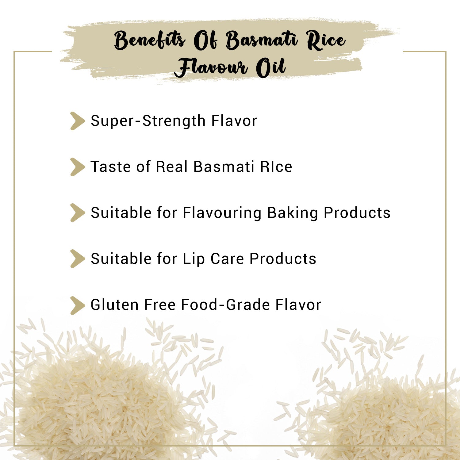 Benefits of basamti rice flavour oil
