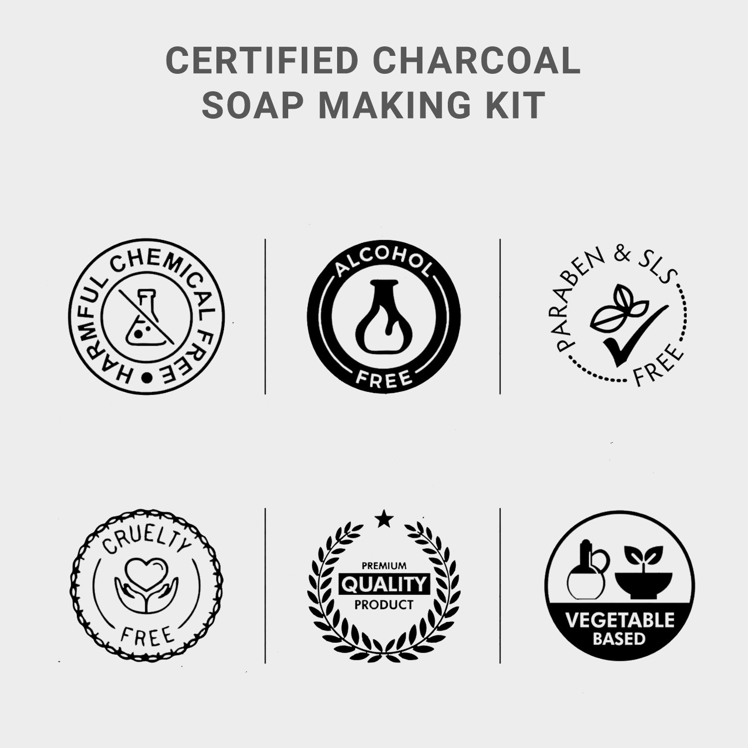 Certified Charcoal Soap Making Kits 