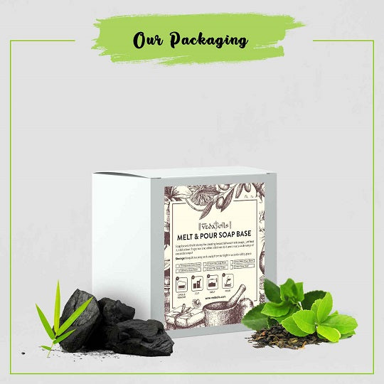 Charcoal and Green Tea Soap Base Packaging