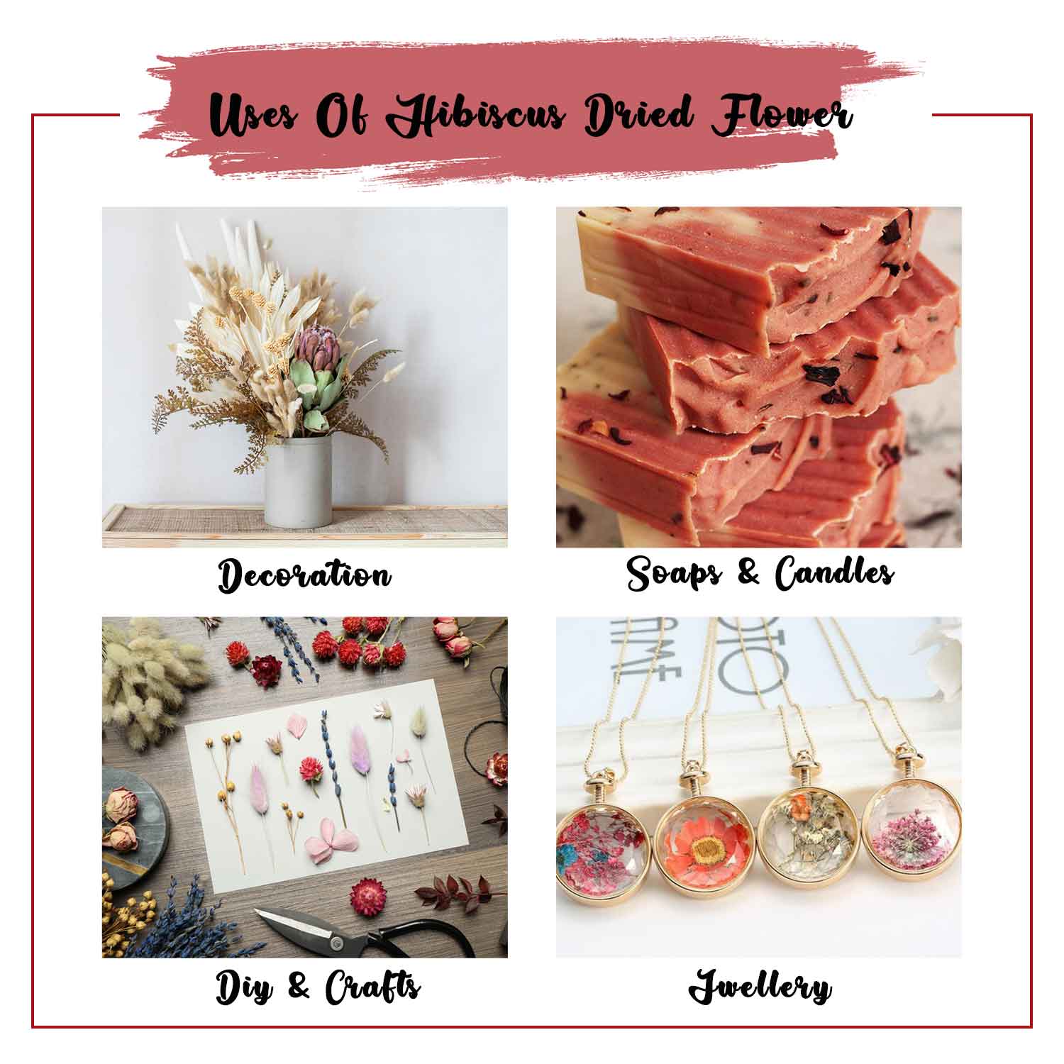 Premium Dried Hibiscus Flower Uses