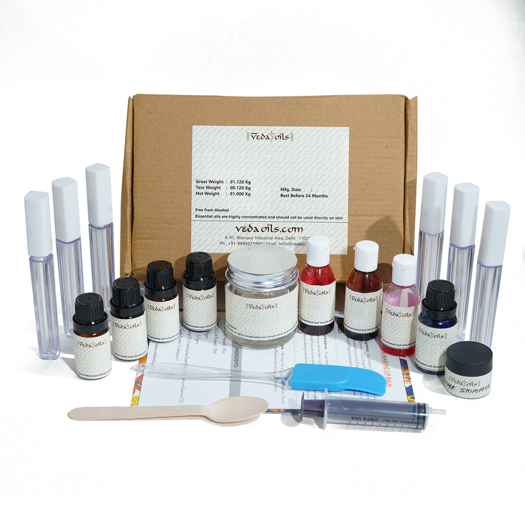 DIY Lip Gloss Making Kit Make Your Own Lip Gloss at Home VedaOils