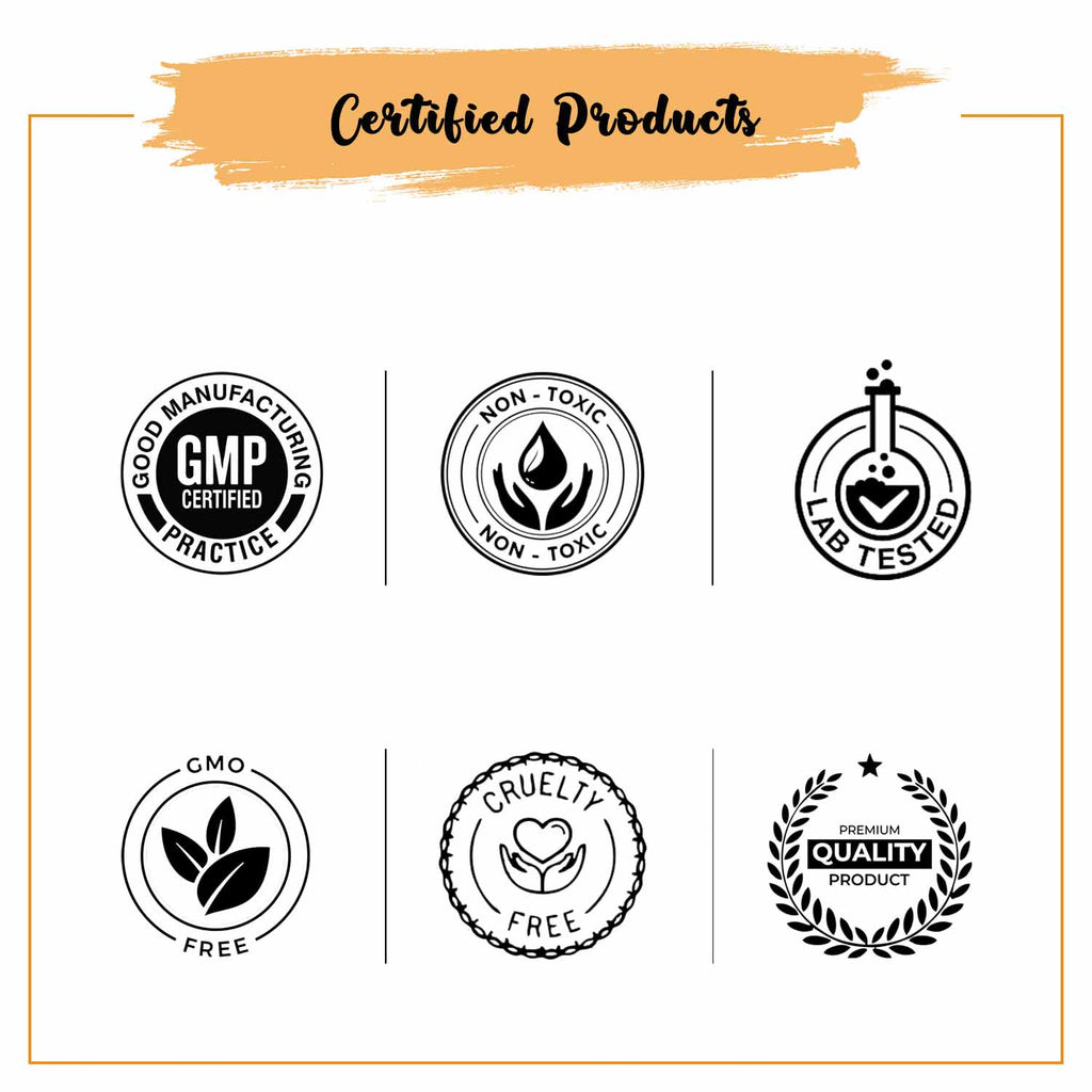 Matte Orange Oxide Pigment Powder Certificates